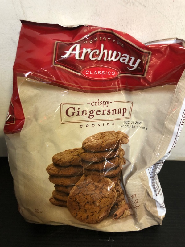 Photo 2 of EXP DATE 12/2024--Archway Cookies, Crispy Gingersnap Cookies, 12 Oz