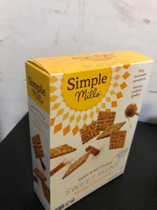 Photo 2 of exp date 12/2024--Simple Mills Honey Cinnamon Sweet Thins  - 4.25oz