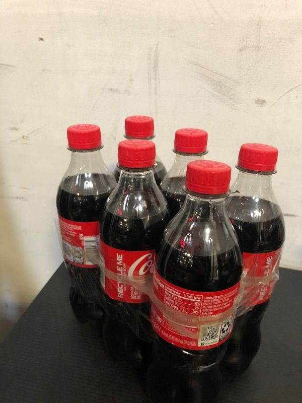 Photo 2 of   exp date 01/2025--6pack Coca-Cola original