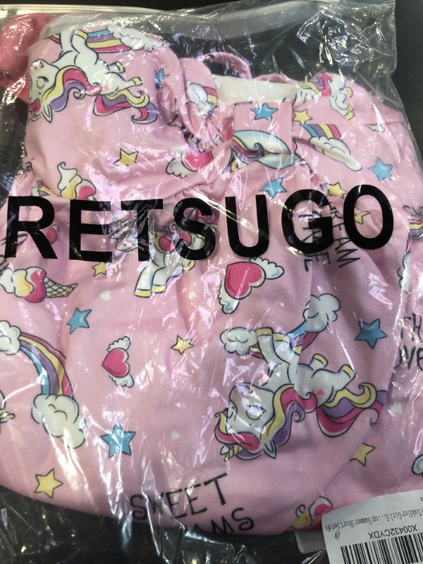 Photo 2 of RETSUGO 6t Summer Outfits for Girls Birthday Unicorn Outfit Rainbow Print Bow Knot Front Cami Top Cute Short Set