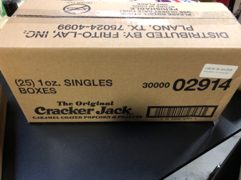 Photo 1 of ORIGINAL CRACKER JACK (25) SINGLE BOXES  EXP.01/28/2025