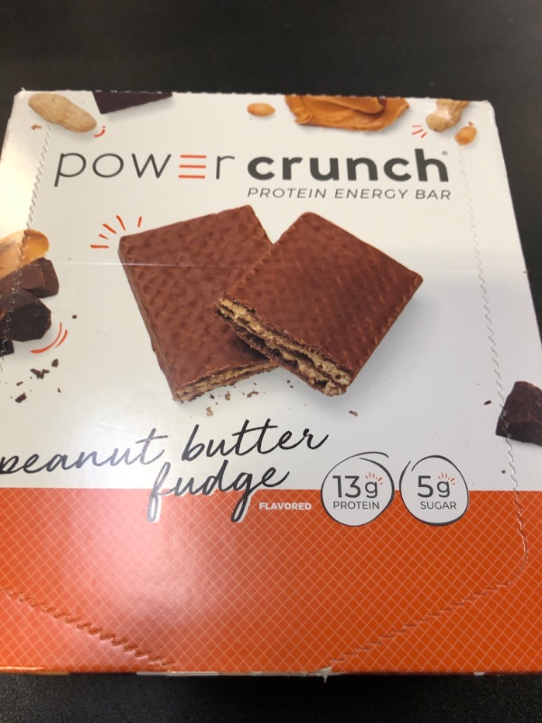 Photo 2 of BioNutritional Research Group Power Crunch Protein Energy Bar Peanut Butter Fudge 12 Bar(S)EXP.06/18/2025