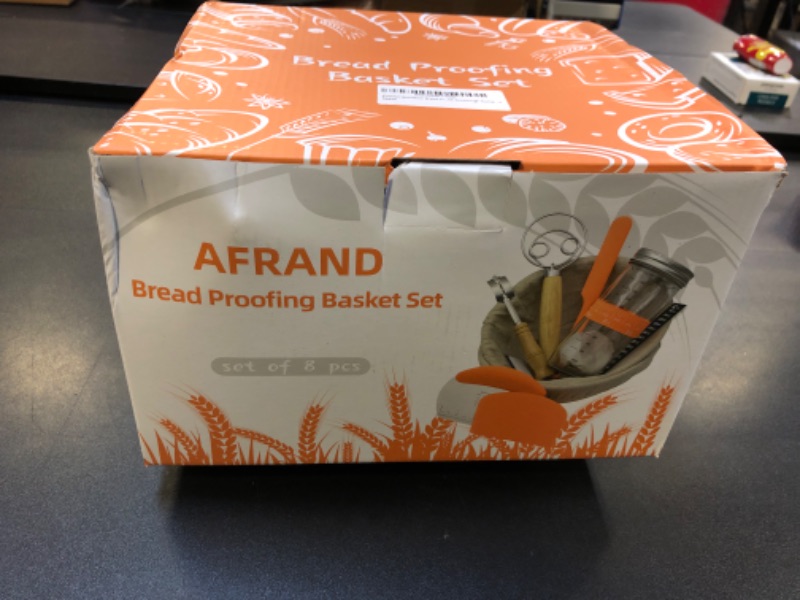 Photo 2 of AFRAND Banneton Bread Proofing Basket Set of 2, 9 Inch Round Sourdough Starter Kit, Proofing Basket for Bread Baking, Sourdough Bread Baking Supplies, Artisan Sourdough Bread Making Kit