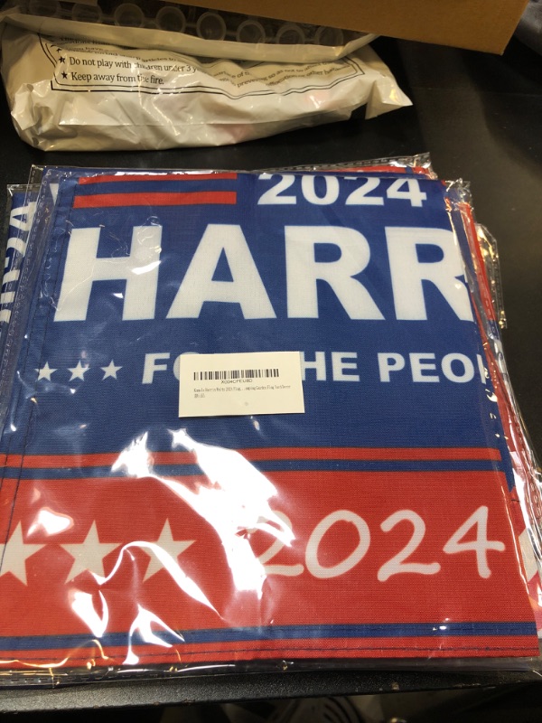 Photo 2 of Kamala Harris Waltz 2024 Flag Kamala Harris 2024 Garden Flag 12 x 18 Inch Double Sided Garden Flag Kamala Harris 2024 Banner Harris Tim for President Flags Camping Garden Flag Yard Decor