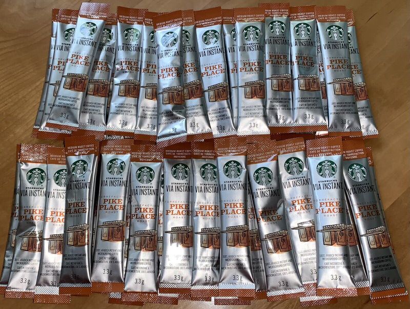 Photo 1 of  STARBUCKS Via Instant Coffee  50-0.11oz PACKETS  100 0/0   ARABICA 