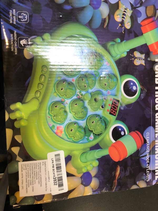 Photo 2 of HopeRock Toys for 2 3 4 5 Year Old Boy,Toddler Toys Age 2-4, Whack A Frog Game,with 5 Modes,45 Levels,9 Music Spray and Light-up, Baby Toy Gifts for Early Learning, Birthday Gift for Toddler Boy Toys