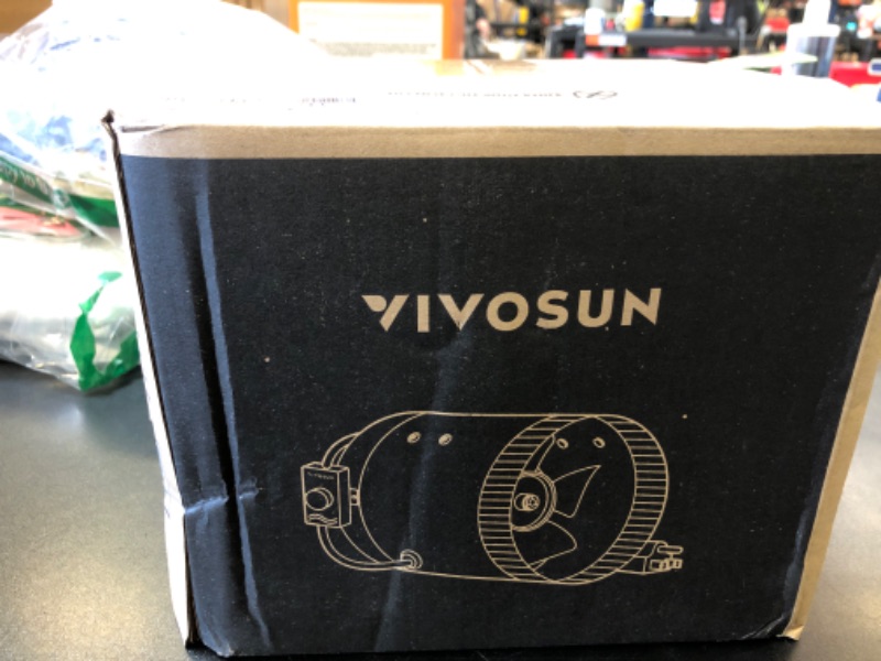 Photo 1 of VIVOSUN Inline Booster Duct Fan 8” 430 CFM with Speed Controller, HVAC Exhaust Ventilation Fan with Low Noise for Basements, Bathrooms, Kitchens, Attics, Grow Tents