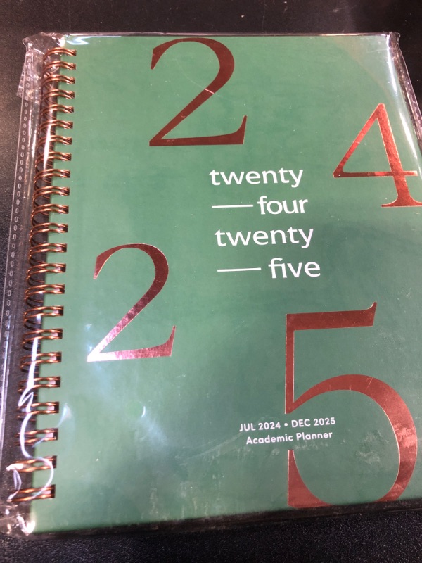 Photo 2 of Riley's Planner 2024-2025 Academic Year, 18-Month School Calendar 2024-2025 Planner Book Hardcover, Monthly and Weekly Student Planner, Notes Pages, Twin-Wire Binding (8 x 6 inch, Dark Green)