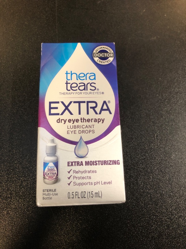 Photo 2 of TheraTears Extra Dry Eye Therapy Lubricating Eye Drops for Dry Eyes, 0.5 fl oz Bottle 
      08/2024