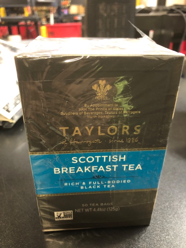 Photo 2 of Taylors of Harrogate Black Tea Scottish Breakfast 50 Tea Bags  exp.11/2025