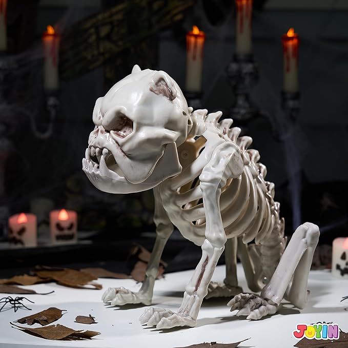 Photo 1 of Halloween Plastic Dog Skeleton 8 Inches Puppy Skeleton Plastic Dog Bones