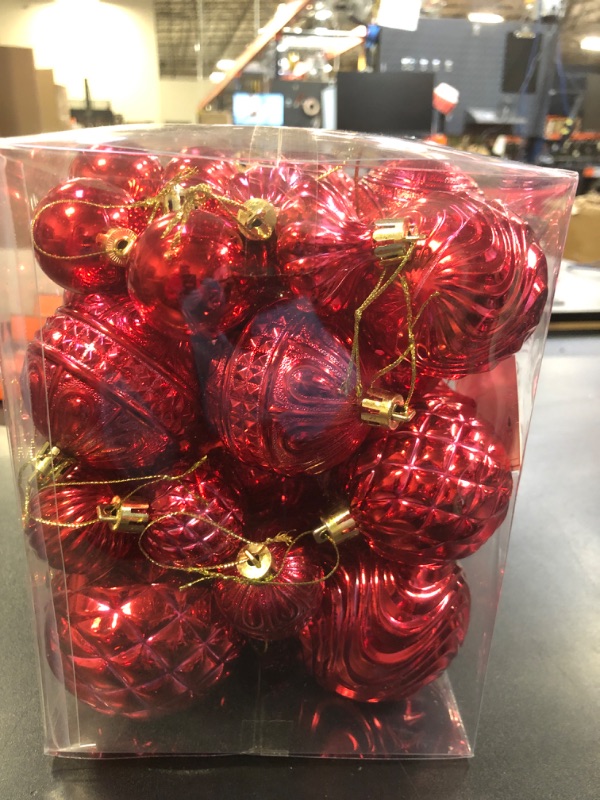 Photo 1 of 
Christmas Balls Ornaments Shatterproof Christmas Tree Decorations with Hanging Loop for Xmas Tree Wedding Holiday Party Home Decor, 7 STYLES