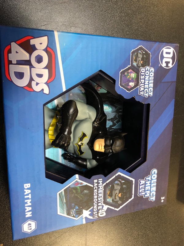 Photo 2 of WOW! PODS 4D DC Batman Toy - Unique Connectable & Collectable Batman DC Action Figures - Wall or Shelf Display Toy Figure, Batman Action Figure, Easter Basket Stuffers, Batman Gifts for Men, DC Toys