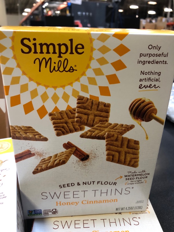 Photo 2 of Simple Mills Honey Cinnamon Sweet Thins  - 4.25oz