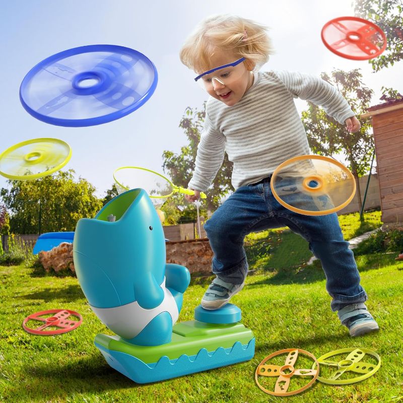 Photo 1 of Bennol Outdoor Game Toys for Kids Ages 3-5 4-8, Flying Disc Launcher Outdoor Outside Toys Gifts for 3 4 5 6 7 8 Year Old Boys Kids, Ideas Outside Outdoor Toys for Kids Toddlers Boys 