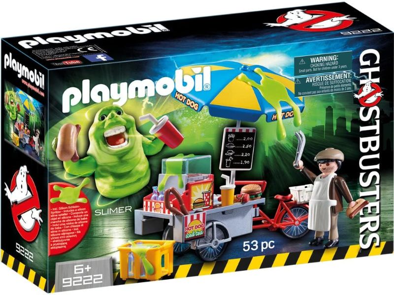 Photo 1 of ((BOX DAMAGED ))Playmobil Ghostbusters Slimer with Hot Dog Stand
