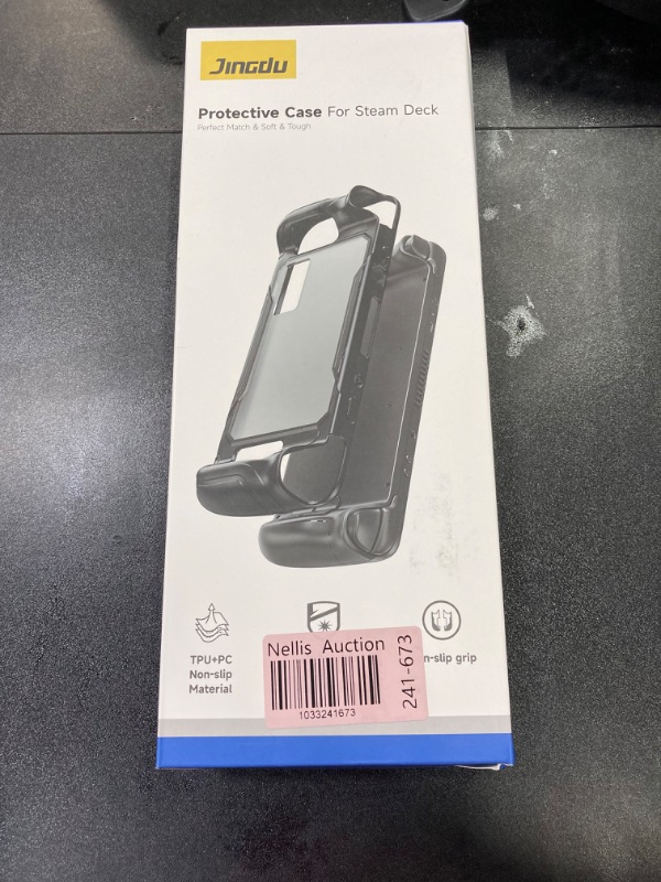 Photo 1 of JINGDU Protective Case for Steam Deck/Steam Deck OLED, Soft & Hard Shell Fusion Steam Deck Cover, Premium Steam Deck Cover Case with Non-Slip Grips and UV Printing,Steam Deck Accessories,Speed Storm