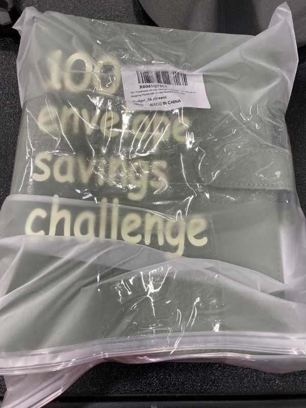 Photo 3 of ***BUNDLE OF 2***100 Envelopes Money Saving Challenge?A5 Money Saving Binder with Cash Envelopes?Easy and Fun Way to Save $5,050,Budget Book Binder for Budgeting Planner with 25 Clear Reusable Slot (Green)