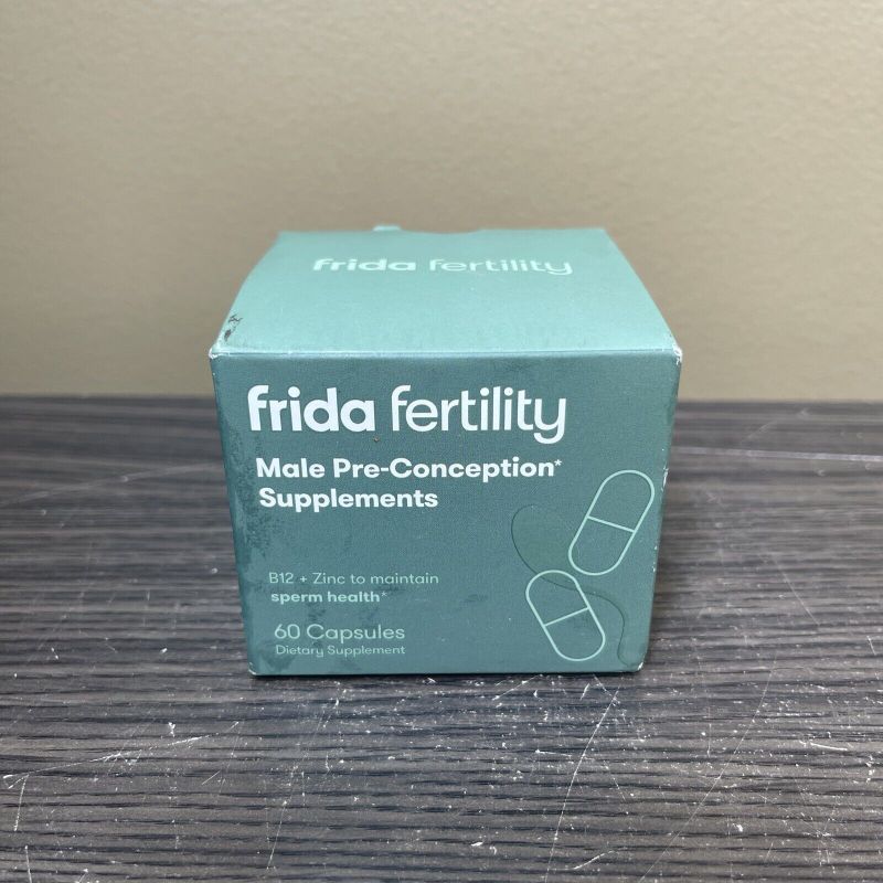 Photo 1 of Frida Fertility Male Pre-Conception Supplements B12 Zinc Sperm Health 60 Cap NEW
