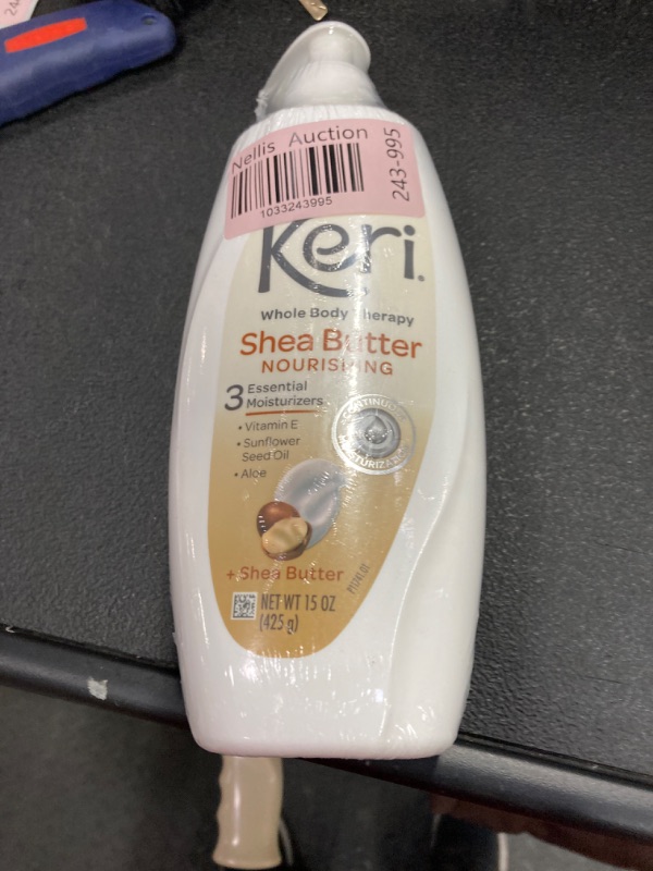 View 2 of Keri Whole Body Therapy Original Shea Butter Lotion, Continuous Moisturization, 3 Essential Moisturizers (Vitamin E, Aloe and Sunflower Seed Oil) 15 oz. 15 Fl Oz (Pack of 1)