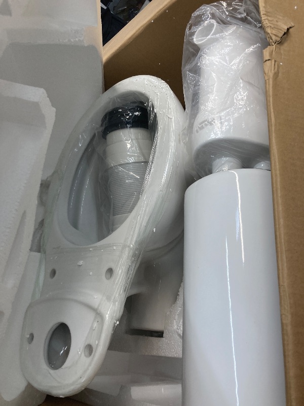 Photo 1 of Simple Projec 600w Macerating Toilet System, Silent & Powerful Upflush Toilet for Basement, Upflow Toilets Included Macerator Pump with Ac Vent & 4 Water Inltes For Bathroom- 2-piece Kit