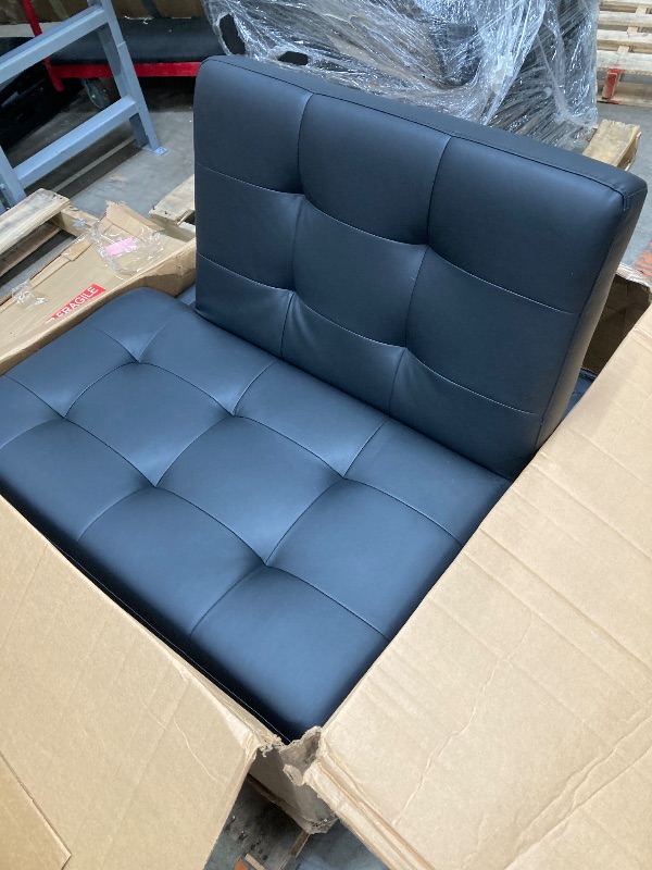 Photo 1 of ***MISSING PIECES/INCOMPLETE - SELLING AS PARTS ONLY*** 
Homall Futon Sofa Bed Faux Leather Couch Modern Convertible Folding Recliner with 2 Cup Holders  ***(BOX RIPPED/TORN)***
