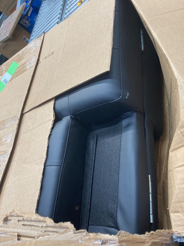 Photo 1 of ***MISSING PIECES/INCOMPLETE - SELLING AS PARTS ONLY*** 
Homall Futon Sofa Bed Faux Leather Couch Modern Convertible Folding Recliner with 2 Cup Holders  ***(BOX RIPPED/TORN)***
