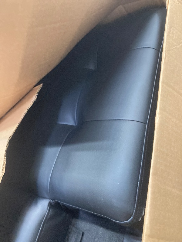 Photo 1 of ***MISSING PIECES/INCOMPLETE - SELLING AS PARTS ONLY*** 
Homall Futon Sofa Bed Faux Leather Couch Modern Convertible Folding Recliner with 2 Cup Holders  ***(BOX RIPPED/TORN)***
