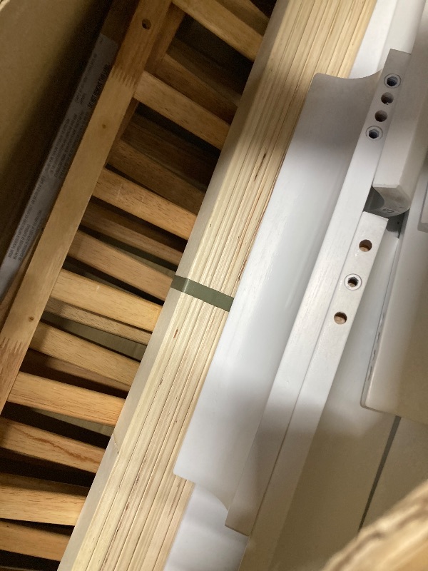Photo 1 of ***(SELLING AS PARTS ONLY -MISSING PARTS BOX1 -PARTS ONLY***SOME SCUFFS/SCRATCHES, BOX RIPPED/TORN)*** 
Storkcraft Next Santos Twin-Over-Twin 5-in-1 Convertible Bunk Bed (White with Natural)