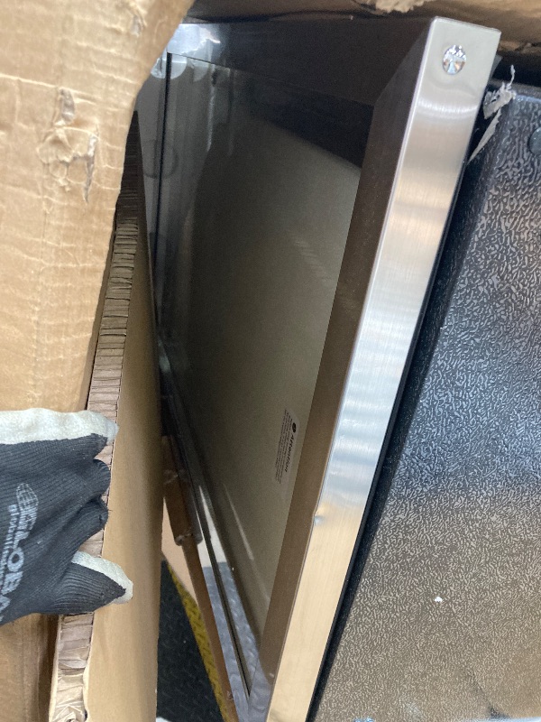 Photo 1 of ***(SIDE PANEL, DOOR OFF BOTTOM HINGE, PAINT CHIPS, DENTS, SCUFFS, BOX RIPPED/TORN)***
EUHOMY 4.5 Cu.ft Beverage Refrigerator and Cooler, 145 Can Mini fridge with Glass Door for Soda Beer Wine, Small Drink Dispenser with Digital Adjustable Thermostat for 