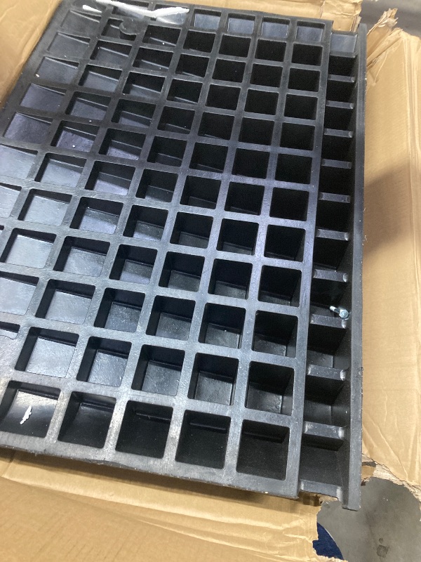 Photo 1 of VEVOR Rubber Threshold Ramp, 4" Rise Wheelchair Ramp Doorway, Recycled Rubber Power Curb Ramp Rated 33069 Lbs Load Capacity, Non-Slip Textured Surface Rubber Ramp for Wheelchair Car Scooter