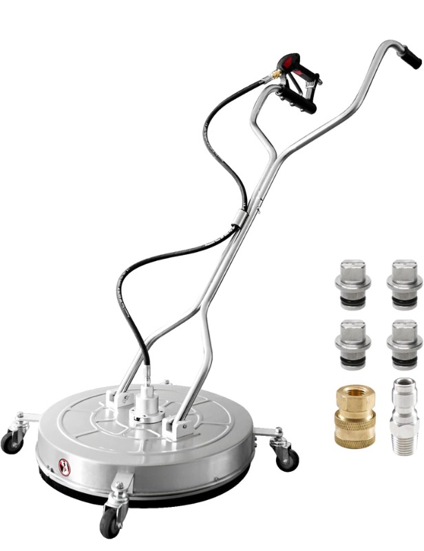 Photo 1 of  Pressure Washer Surface Cleaner with 4 Wheels,Dual Handle,Stainless Steel