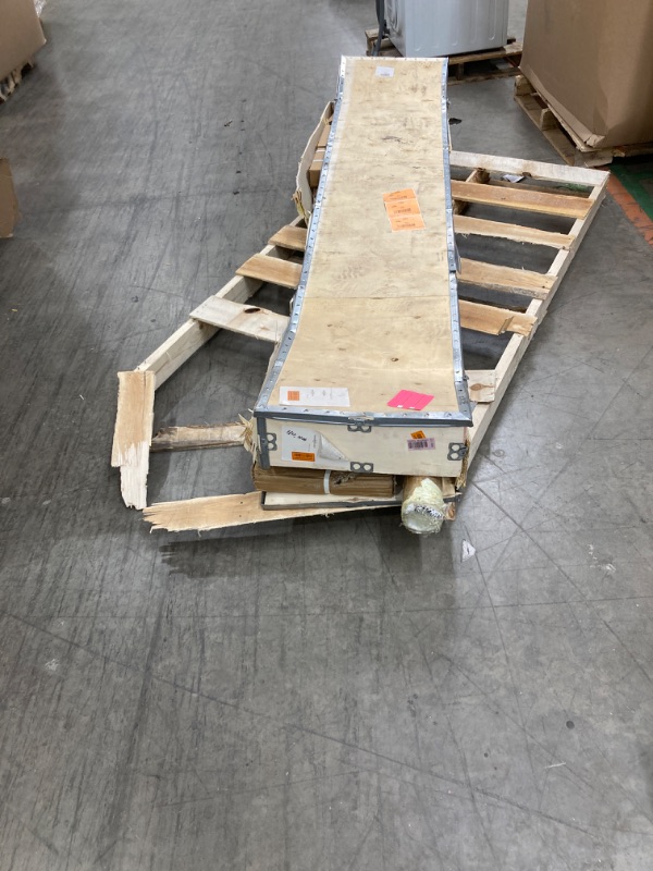 Photo 5 of ***damaged crate, items may have fallen out***
BalanceFrom Cast Iron Olympic Weight Including 7FT Olympic Barbell, 300-Pound Set, Multiple Packages