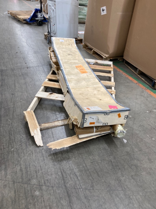 Photo 2 of ***damaged crate, items may have fallen out***
BalanceFrom Cast Iron Olympic Weight Including 7FT Olympic Barbell, 300-Pound Set, Multiple Packages