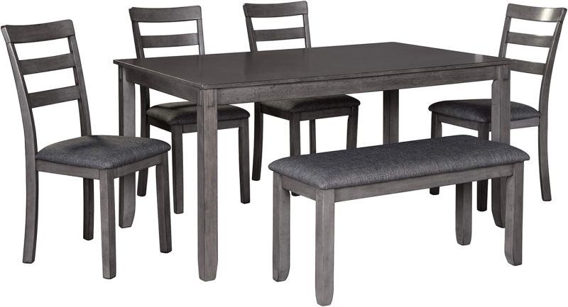 Photo 1 of  6 Piece Dining Set, Includes Dining Table, 4 Chairs & Bench ***Table Only***