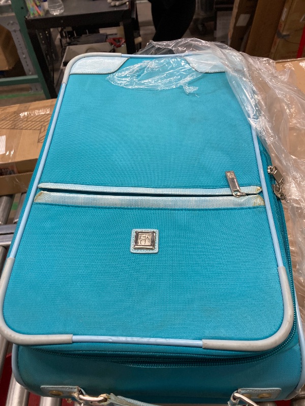 Photo 1 of ***USED/HAS STAINS***Blue suitcase 