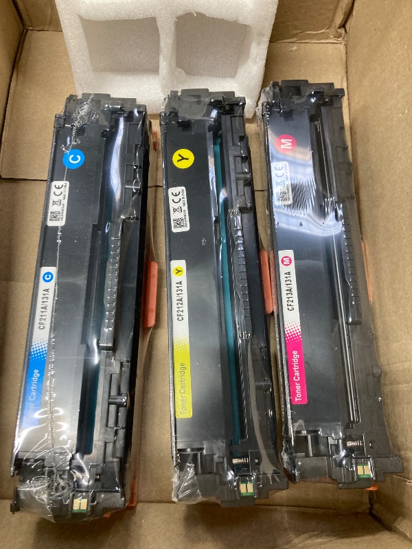 Photo 2 of 131A Toner Cartridge 4-Pack Replacement for HP 131A 131X | CF210A CF211A CF212A CF213A Toner Compatible with HP Pro 200 Color M251nw M251n MFP M276nw M276n Printer Ink.(Black, Cyan, Magenta, Yellow)