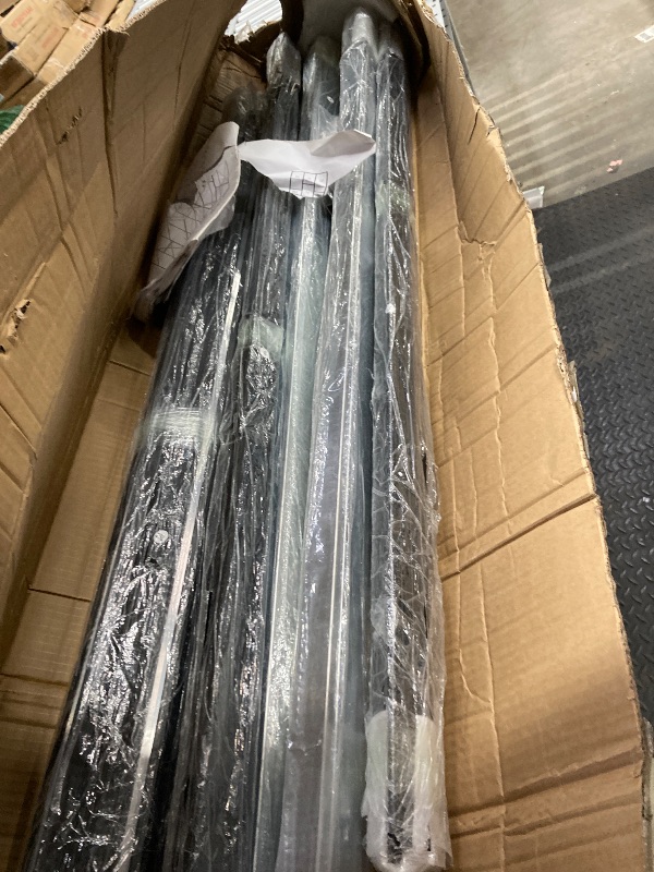 Photo 3 of 12x6ft Polycarbonate Greenhouse, Heavy Duty Walk-in Aluminum Greenhouse for Outdoors, with Ventilation Window, Sliding Door, Rain Gutter for Garden, Backyard ***FRAMING ONLY, MISSING BOX A***