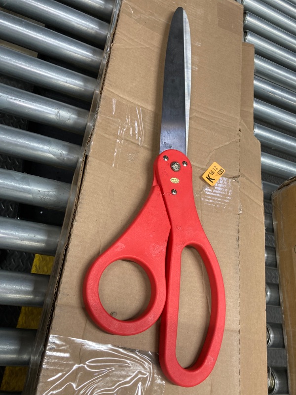 Photo 1 of 20" Red Scissors for Grand Opening – Red Giant Scissors for Ribbon Cutting Ceremony Heavy Duty Scissors Giants Ribbon Cutting Scissors for Special Events Inaugurations and Ceremonies