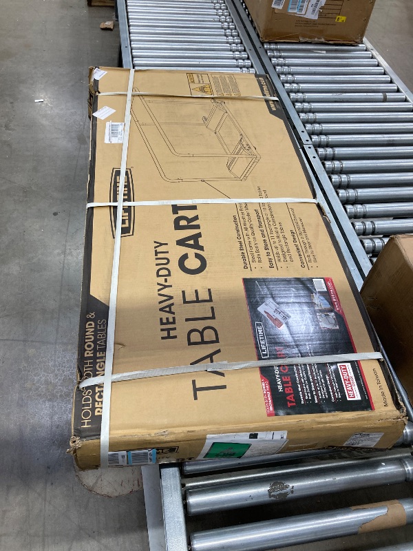 Photo 1 of 1-Tier Steel Table Cart