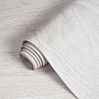 Photo 3 of  Wood Contact Paper for Cabinets and Drawers Wood Grain Wallpaper Peel and Stick Wallpaper for Furniture Shelf Liner Self-Adhesive Wallpaper Vinyl Waterproof Easy to Install/Clean 18"×118"