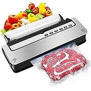 Photo 1 of 
Vacuum Sealer, Dry/Moist Automatic Food Sealer w/Sealer Bags for Sous Vide/Food Storage, 6 Modes Food Vacuum Air Sealer Packer Machine with Cutter and Bags Roll Storage(12"), Double Seal