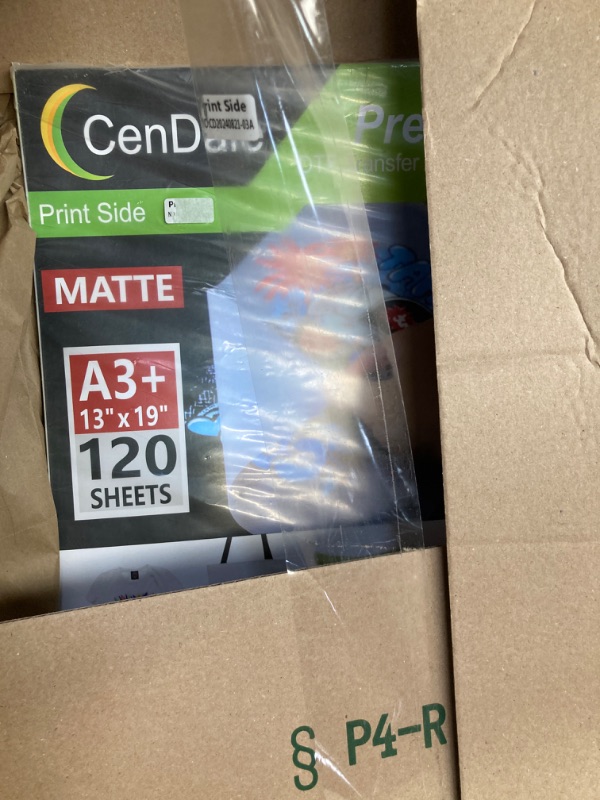 Photo 1 of CenDale DTF Transfer Film A3+ 13"x19" - 120 Sheets Double-Sided Matte DTF Film for Sublimation Hack, Direct to Film Printing on All Fabric and Colors T-Shirts Textile, Hot & Cold Peel DTF Paper