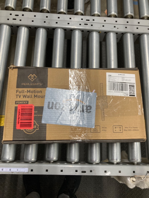 Photo 1 of PERLESMITH TV Wall Mount Full Motion for 32-65 Inch Flat Curved Screen TVs, TV Mount with Swivel Tilt Extension Dual Articulating Bracket Arms Support TV up to 99 lbs Max VESA 400x400, 16” Wood Studs