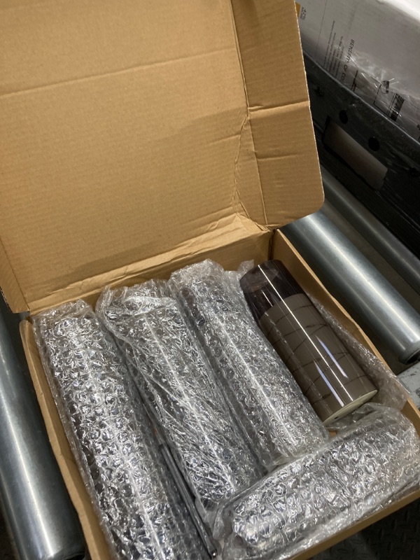 Photo 1 of kakoya Flameless LED Candles with Timer 5 Pc Flickering Flameless Candles for Romantic Ambiance and Home Decoration Stable Acrylic Shell,with Embedded Star String?Battery Operated Candles?Grey?