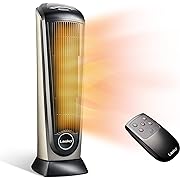 Photo 2 of 
Lasko Oscillating Ceramic Tower Space Heater for Home with Adjustable Thermostat, Timer and Remote Control, 22.5 Inches, Grey/Black, 1500W, 751320