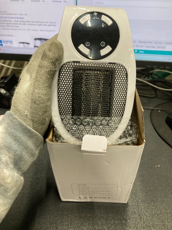 Photo 1 of Alpha Heaters for Indoor Use Small Plug In Heater Alpha Heater Portable Heater Electric Space Heater Indoor with LED Display Energy Efficient 500W Wall Outlet Heater Adjustable Thermostat, Timer, Safe