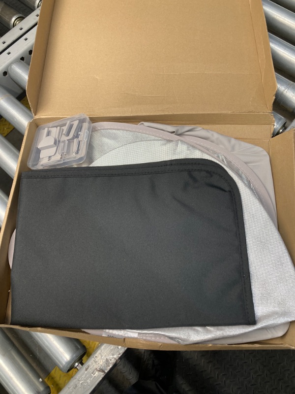 Photo 2 of 2024 Upgrade Tesla Model Y Sunshade Roof Nano Ice-Crystal Coatings,Blocks of UV,Buckle Fixing No-Sag,No Gaps Foldable, Easy to Store and Install for Model Y 2020-2024 Grey