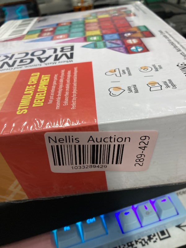 Photo 1 of Magnetic Building Tiles,110PCS Magnets Building Set,STEM Toys,Magnetic Building Blocks,Gifts for Kids Aged 3-4-5-6-7-8+