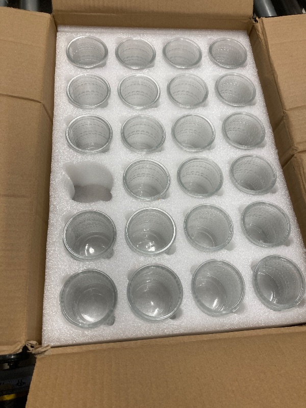 Photo 2 of 24 Pack Clear Glass Votive Candle Holders, Vintage Candle Holder for Floating Candle, Tealight Candle Holder for Table Centerpieces Home Bridal Shower Birthday Christmas Wedding Party Table Decoration